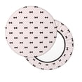 thumbnail image 2 of Fotbe bow on polka dots Pattern Stool Covers Round,Waterproof Round Bar Stool Covers Bar Chair Covers Washable Stool Cushion Slipcover for 12-14 Inch Chair-12 inch, 2 of 7