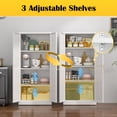thumbnail image 5 of Polup 60"Tall White Metal  Storage Cabinet,Locking Tool Cabinet,Doors and Adjustable Shelves, 5 of 8