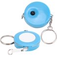 thumbnail image 5 of Soft Tape Measure Mini Colored Keychain Shape Retractable Measuring for Body Fabric Sewing Tailor Cloth Knitting Craft(Blue), 5 of 5