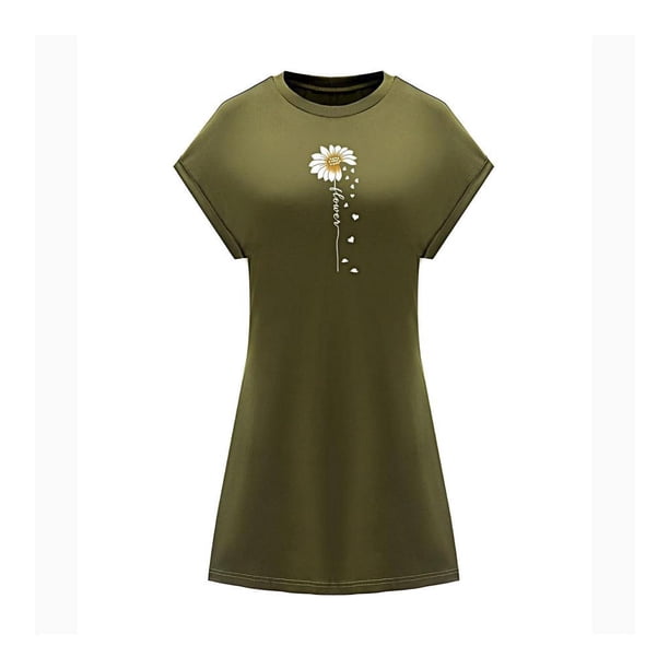 Vestido corto de verano para mujer, vestido suave con cuello redondo para citas, regalo del día de San Valentín XL