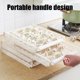 thumbnail image 4 of Estante organizador de cajones de plástico multiusos – ropa de armario apilable y transpirable, documentos, recipientes de comida, tablero plegable, blanco, 1 PC, 35x28,5x7cm, 4 of 6