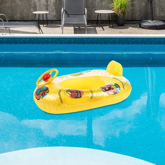 Asiento inflable de natación perfecl para niños Amarillo
