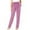 2-1-Pink, variant on SELONE Black Casual Summer Pants for Women Plus Size Lounge Pants with Pockets Elastic Waist Full Length Trouser Loose Long Beach Pants Pull on Solid Straight Lightweight 5XL Tall Breathable Clothes