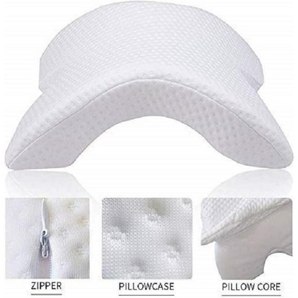Dr Pillow BK3505 Arch Comfort Memory Foam Pillow&#44; White