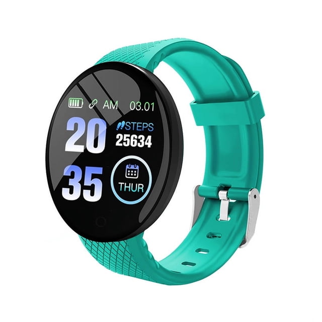 Reloj inteligente D18, pulsera inteligente deportiva con control del ritmo cardíaco, reloj multifunción con asistente de vida