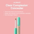 thumbnail image 3 of Almay Clear Complexion Acne & Blemish Spot Treatment Concealer Makeup with Salicylic Acid- Lightweight, Full Coverage, Hypoallergenic, Fragrance-Free, for Sensitive Skin, 050 Fair, 0.3 fl oz., 3 of 9