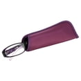 thumbnail image 4 of M Readers Women's Amber +1.75 Rectangle Reading Glasses with Case, Purple, 4 of 6