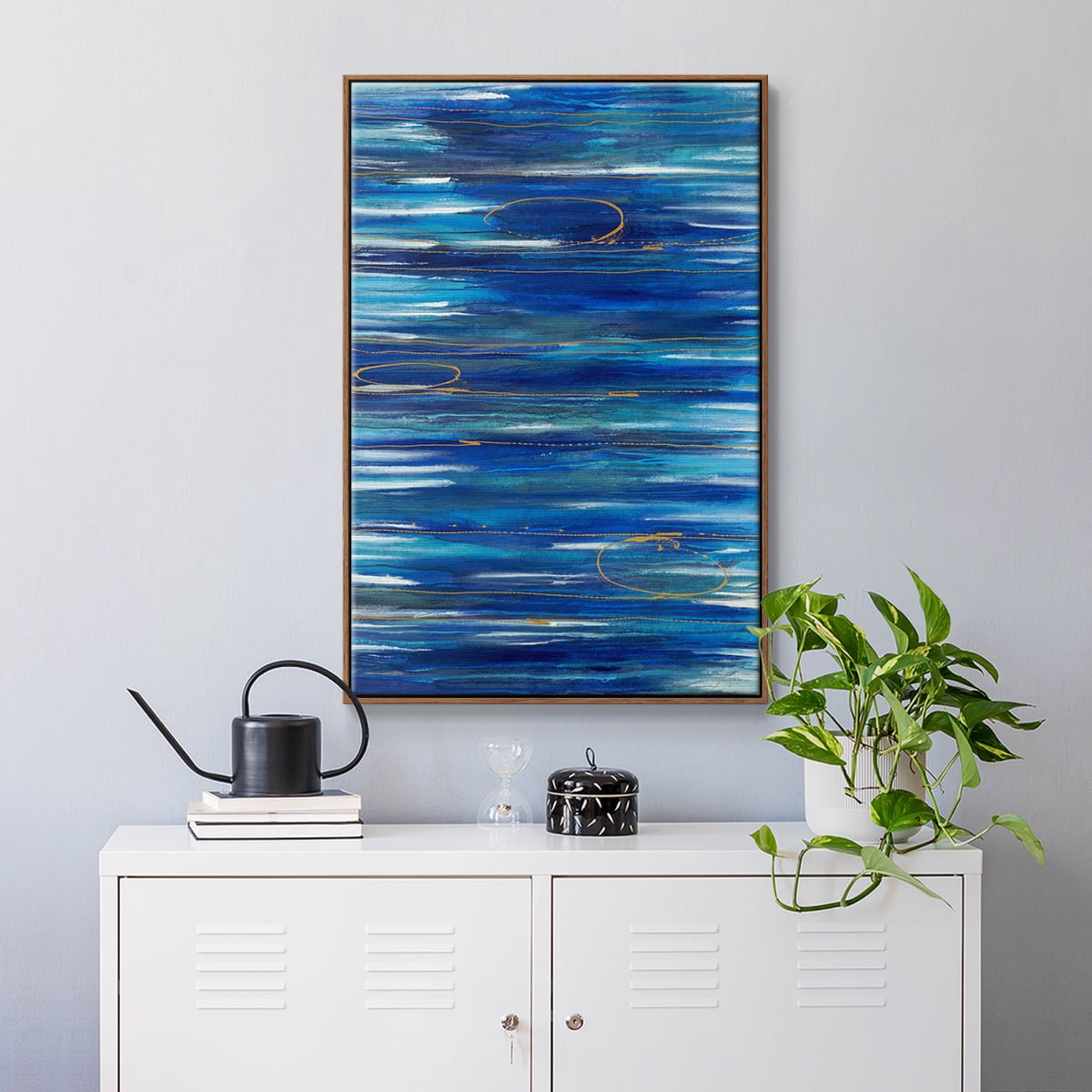 Waterworld Framed Premium Gallery Wrapped Canvas - Ready to Hang