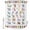 White, variant on Small Stall Shower Curtain 36x72 Inch Narrow Half Size Pink Alphabet Bath Curtains Bathroom Decor, Cartoon Colorful Animals Letter Crayon Waterproof Fabric Shower Curtain Set with Hooks 36 Inch