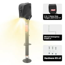 Uriah Products 12V Electric Trailer Jack, 5000 lbs Power Tongue Jack with 7-Way Plug for RV, Boat, and Utility Trailer