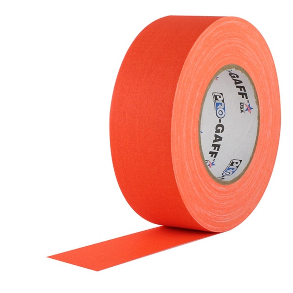 Pro Gaff Fluorescent Orange Gaffers Tape 2" X 50 Yard Roll