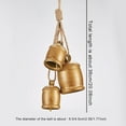 thumbnail image 2 of 3 Count Christmas Bells with Jute Rope, Large Rustic Metal Bell Christmas Gift, Christmas Hanging Decoration, Brass Handicrafts Cow Bells, 2 of 7