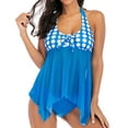 thumbnail image 3 of Eashery Womens Swimsuits Two Piece Printed Swimwear for Women Sky Blue XL, 3 of 5