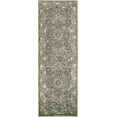 thumbnail image 3 of Unique Loom Isabella Collection Area Rug - Adjani (2' x 6' 1" Runner Green/Ivory), 3 of 9