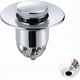 thumbnail image 1 of Sink Waste with Strainer Basket, Universal Pop-up Drain for Bathroom Sinks, 1 of 5
