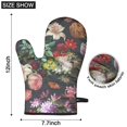 thumbnail image 6 of Cute Oven Mitts,Pioneer Flower Floral Print Pattern Oven Mitt 2-Pack Set,Kitchen Gloves for Oven,Heat Resistant Oven Mitts 7.7"x12", 6 of 7