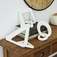 thumbnail image 2 of 10", 13", 11"W White Wood Chain Sculpture, by CosmoLiving by Cosmopolitan (3 Count), 2 of 7
