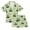 Cute Frogs on Lily Pads, variant on Silky Satin Kids' Pajama Set Breathable & Smooth Unisex Button-Down Pajamas Cartoon Dog Faces and Bones