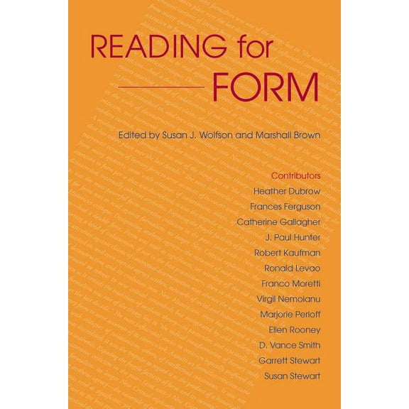 Reading for Form, (Paperback)