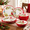 Winter Birds, variant on 12-Piece Peppermint Dinnerware Set for 4, Outdoor Dishes with Christmas Candy Designs