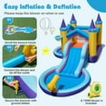 thumbnail image 3 of GVN 6-in-1 Inflatable Bouncer with Water Park, Jumping Castle with 678W Blower for Yard, Outdoor, Multicolor, 3 of 7