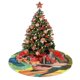 thumbnail image 4 of Falda de árbol de Navidad divertida, suave y divertida, collar de árbol de Navidad, decoración navideña de granja de 36", 4 of 4