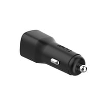 onn 32W dual USB-C/USB-A port car charger, Fast charging, USB IF certified, Black