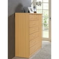 thumbnail image 4 of Pemberly Row Tall 7 Drawer Chest with 2 Locking Drawers and Garment Rod or Extra Storage in Beech, 4 of 5
