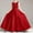 Red A, variant on Girls Sleeveless Sequin Bodice Satin Long Formal Pageant Dress Red A 11-12 Years