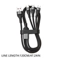 thumbnail image 3 of Type - C Data Cable - 1.2m, Nylon Braided, Fast Charging & Data Transfer, Universal Compatibility, Durable, Customer Satisfaction Guaranteed, 3 of 6