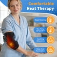 thumbnail image 6 of Elbow Heating Pad, Cordless Elbow Brace for Cubital Tunnel and Tennis Elbow Relief, 5 Heat Levels & 3 Vibration Gears, Arm Heating Pad Sleeve with Long Battery Life, 6 of 12