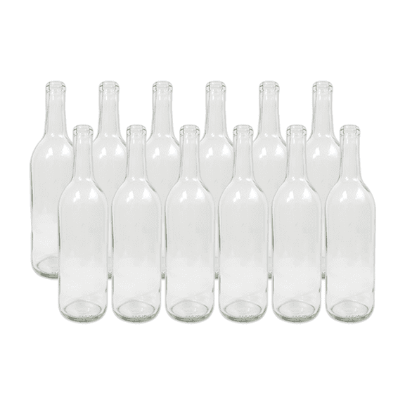 LD Carlson Clear 750 mL Wine Bottles - 12/Case