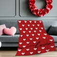 thumbnail image 4 of Valentine's Day Gifts Pink Red Throw Blankets for Couch Valentines Day Love Heart Gnome Plaid Blanket Lightweight Cozy Warm Fuzzy Plush Fleece Blankets for Couch Bed Sofa Birthday Gift 27x39 Inch, 4 of 4