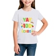 thumbnail image 5 of PWPSG Kids 100 Days of School Shirt Boys Girls Summer Short Sleeve Crewneck Tee Back to School Casual Short Sleeve Top 100th Day Smarter Print Tops White 7-8 Years, 5 of 5