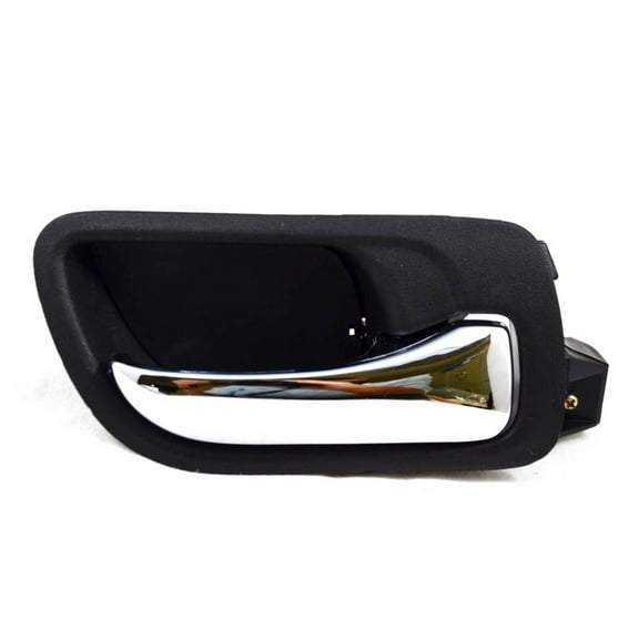 PT Auto Warehouse HO-2238MA-FR - Inner Interior Inside Door Handle, Black Housing with Chrome Lever - 4-Door Sedan, Passenger Side Front Fits select: 2003-2007 HONDA ACCORD
