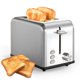 thumbnail image 1 of Toaster Simple Deluxe para 2 rebanadas y 6 niveles de dorado, color plateado, 1 of 7