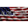 thumbnail image 1 of In God We Trust American Flag Photo License Plate, 1 of 1