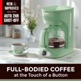 thumbnail image 2 of pupikeji 12-Cup Drip Green Coffee Maker, Borosilicate Carafe, Auto-Off, Reusable Filter, Anti-Drip, Keep-Warm Function, Clear Water Level Window, Green Kitchen Accessories & Décor, 2 of 6
