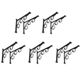 thumbnail image 1 of 10Pcs Wall Mounted L Shaped Angle Bracket Multifuntional Brace Shelf Brackets Decorative Shelf Brackets Wall Brackets S, 1 of 7