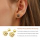 thumbnail image 2 of Pendientes de 5 piezas, aretes redondos, regalos geométricos, accesorios de joyería, cartílago, abalorio de boda a la moda para mujeres y Ropa, zapatos y accesorios Miscelánea balón de Oro Minnieouse AP009678-10B, 2 of 6