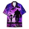 thumbnail image 2 of Retro Galaxy UFO Alien Bigfoot Hawaiian Shirt For Men Sasquatch Mens Hawaiian Shirts Short Sleeve Button Down Shirt Men, 2 of 7