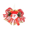 thumbnail image 1 of Adorno colgante de Navidad Macarena campana Rojo con Papá Noel, 1 of 8