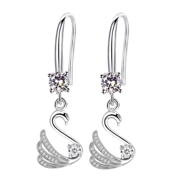 Pendientes para mujer, regalos para mujer Pendientes para mujer Pendientes de temperamento Pendientes de diamantes de cristal Un pendiente