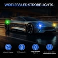 thumbnail image 4 of 10 Luces LED Inalámbricas para Coche con Control Remoto, Luz Estroboscópica LED Inalámbrica de Alto Brillo, 8 Colores, Carga USB., 4 of 5