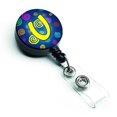 thumbnail image 1 of Carolines Treasures CJ1011-UBR Letter U Initial Monogram Blue Swirls Retractable Badge Reel, 1 of 2