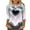 #110-Multicolor, variant on Craaazy Women's Valentines Cozy Shirts 3/4 Sleeve Casual Tops Gifts