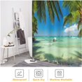thumbnail image 5 of JOOCAR Tropical Shower Curtain for Bathroom Decoration Fabric Shower Curtain set with 12 Hooks,72x72, 5 of 7