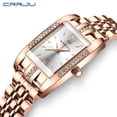 thumbnail image 5 of CRRJU High Quality Diamond Watch Top Brand Luxury Fashion Business Rectangle Waterproof Quartz Ladies Watches Stainless Steel, 5 of 5