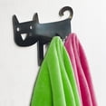 thumbnail image 4 of Wall Mounted Hook, Stainless Steel Cat Adhesive Wall Hook Keys Hanger for Kitchen Bathroom, 4 of 8