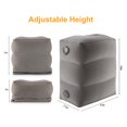 thumbnail image 4 of Almohada inflable de viaje para reposapiés, color gris Maliton, paquete de 1, 4 of 9